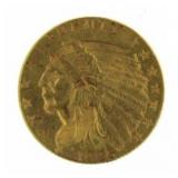 1925-D Indian Head $2.50 Gold Quarter Eagle