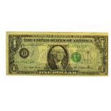 1977 ERROR Bleed Through Federal Reserve Note