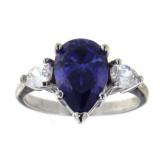 Pear Cut 3.48 ct Tanzanite Dinner Ring