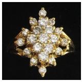 14kt Gold Brilliant 1.00 ct Diamond Ring