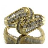 10kt Gold Brilliant 3/4 ct Diamond Dinner Ring