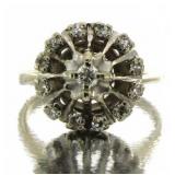 14kt Gold Antique 1/2 ct Diamond Ring