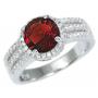 Brilliant 2.50 ct Garnet Solitaire Ring