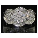 Genuine 1.00 ct Diamond Designer Ring