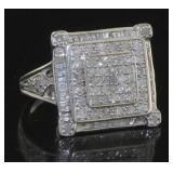 Princess Cut 1.00 ct Natural Diamond Ring