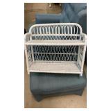 White Wicker Bath Shelf