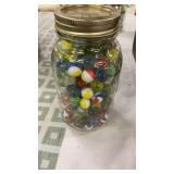 Quart Jar Marbles