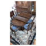 Pre-Owned Oak Table & 6 Chairs (2 Leaves)