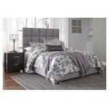 Queen Ashley B130 Dalonte Gray Linen Bed