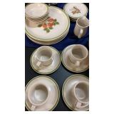 Vintage Dish Set, Silverware & Pitcher