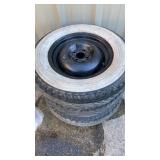 (4) Estate Old Whitewall Tires