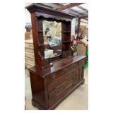 Vintage Pine Dresser & Mirror
