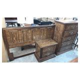 Pre-Owned Queen or Full HB-Chest & Night Stand