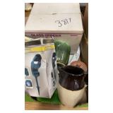Estate Glass Grinder, Pitcher, Timer,