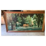 Large "Happy Days" Estate Framed Art