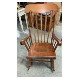 Vintage Solid Maple Rocking Chair