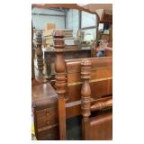 Vintage Waterfall Full Bed, Chest +Vanity &