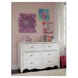 Ashley B188 Exquisite White Youth Dresser