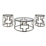 Ashley T138 Round 3 pc  Occasional Set