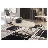 Ashley T385 Mid Century 3 pc Coffee & 2 End Tbls