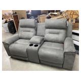 Ashley 313 PWR Reclining Love Seat w/ ADJ Headrest
