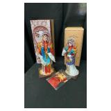 (2) Oriental Figures Handcrafted