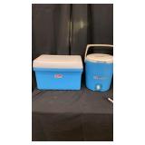 (2) Pc Preowned Blue Coleman Coolers