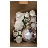 Desert Plates & Cups & 4 White Cups & s