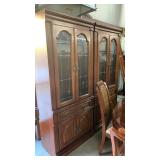 Pair Matching Lead Glass China Cabinet  *Bidding