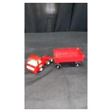 Red Tonka Truck  & Trailer