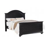 Full Size Brook Black Panel Bed