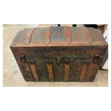Antique Camel Back Trunk *NICE