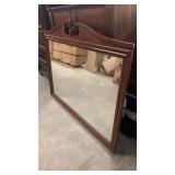 Large Vintage Mahogany Mirror
