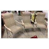 3 Large Outdoor Chairs
