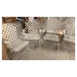 Set (4) Vintage Iron Glider