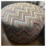 Gorgeous Large Chevron Ottoman
