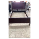 Queen Cherry Sleigh Bed