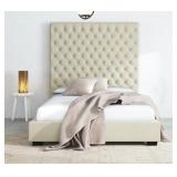 Queen Saavta 366-TP Large Tufted Designer Bed