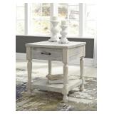 Ashley T782-3 Solid Pine Whitewash End Table