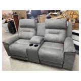 Ashley 313 PWR Reclining Love Seat w/ ADJ Headrest