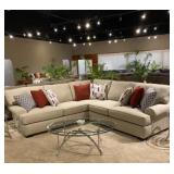 Corinthian 5952 XXL 2 pc Designer Sectional Sofa