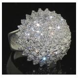 14kt Gold Brilliant 3.00 ct Diamond Cocktail Ring