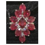 Natural 7.44 ct Ruby Cocktail Ring