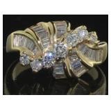 14kt Gold 1.50 ct Brilliant Diamond Estate Ring