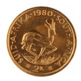 1980 BU South Africa 2 Gold Rand