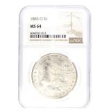 1885-O MS64 Morgan Silver Dollar