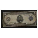 Series 1914 Large $5.00 Federal Reserve Note