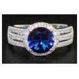 Brilliant 2.50 ct Sapphire Solitaire Ring