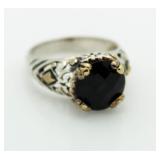 Vintage 2.50 ct Smoky Quartz Solitaire Ring