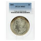 1890 MS63 Morgan Silver Dollar